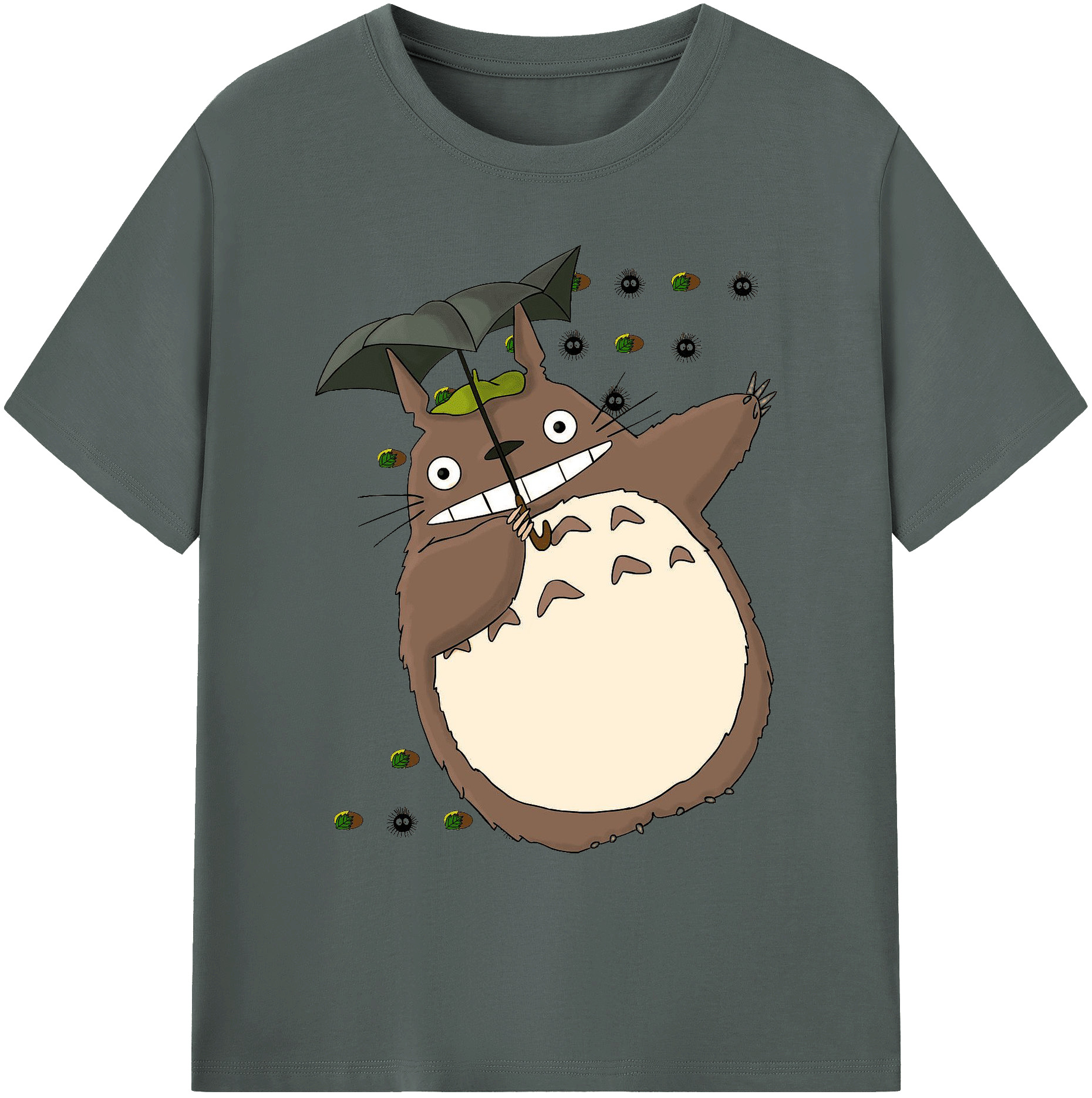 （画像用） となりのトトロ 草壁メイ 草壁サツキ My Neighbor Totoro Satsuki Kusakabe Mei Kusakabe 綿100％ メンズ半袖Tシャツ｜肌触りやわらか＆通気性